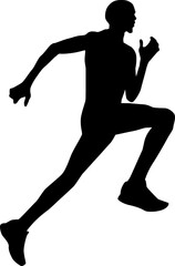 Man Running Silhouette