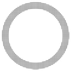 round frame made of shapes