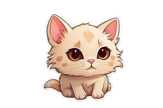 Cute cat PNG. Cute cat isolated in transparent background