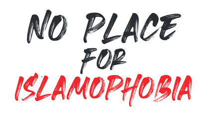 no place for an islamophobia banner