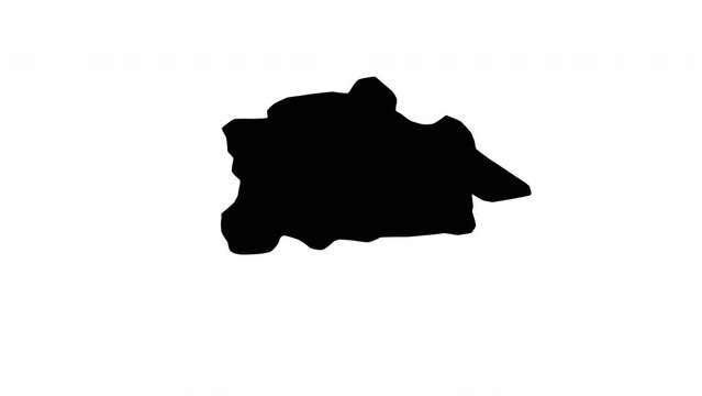 animated video of Guelma map in algeria