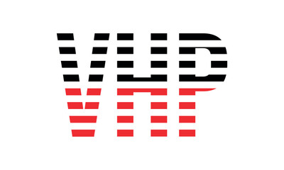 VHP three initial letter iconic line negative space minimal logo design vector template. monogram, abstract, wordmark, business, typography, minimalist, brand, company, flat, modern, unique, simple