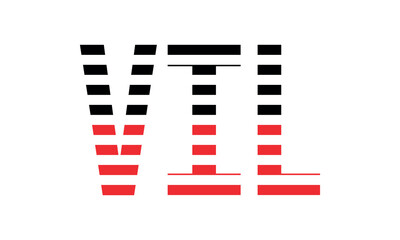 VIL three initial letter iconic line negative space minimal logo design vector template. monogram, abstract, wordmark, business, typography, minimalist, brand, company, flat, modern, unique, simple