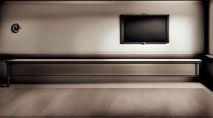 Contemporary interior design of a luxurious room with TV, featuring wooden floors, stylish furniture, and ample natural light