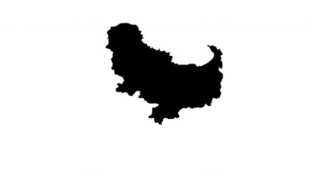 animated video of Skikda map in algeria