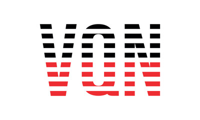 VQN three initial letter iconic line negative space minimal logo design vector template. monogram, abstract, wordmark, business, typography, minimalist, brand, company, flat, modern, unique, simple