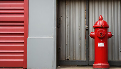 red fire hydrant on the street or red fire hydrant or red fire hydrant on a wall