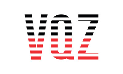 VQZ three initial letter iconic line negative space minimal logo design vector template. monogram, abstract, wordmark, business, typography, minimalist, brand, company, flat, modern, unique, simple