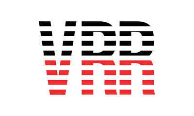 VRR three initial letter iconic line negative space minimal logo design vector template. monogram, abstract, wordmark, business, typography, minimalist, brand, company, flat, modern, unique, simple