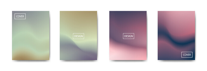 set of abstract background with beautiful gradation color, colorful background for poster flyer banner backdrop.vertical banner.cool fluid background vector illustration