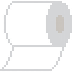 Fototapeta premium Tissue cartoon icon in pixel style