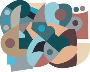 colorful abstract art for wall decoration