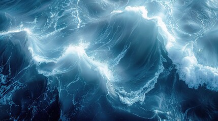 abstract background of seawater flow under light exposure - obrazy, fototapety, plakaty