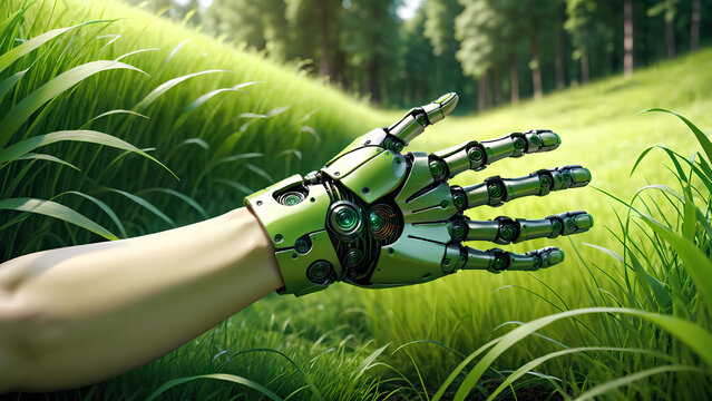 Green technology conceptual design robotic hand