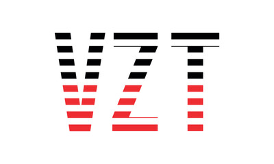 VZT three initial letter iconic line negative space minimal logo design vector template. monogram, abstract, wordmark, business, typography, minimalist, brand, company, flat, modern, unique, simple