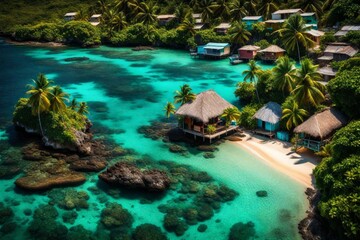 Obraz premium tropical paradise island