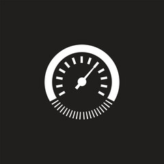 Dashboard speedometer icons set. Tachometer icon isolated. Performance indicator sign. Car speed. Fast internet speed sign.