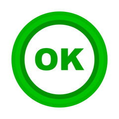 OK sign. Permission or approval. Vector.