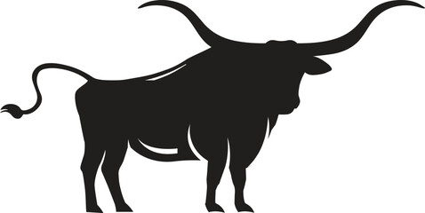 Texas Longhorn cattle head icon