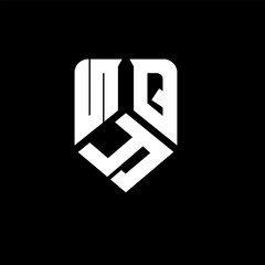 NYQ letter logo design on black background. NYQ creative initials letter logo concept. NYQ letter design.
