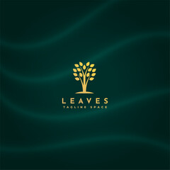 premium botanical tree logo for brand identity template