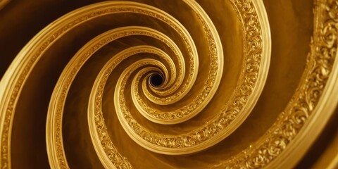 Swirling golden texture for background