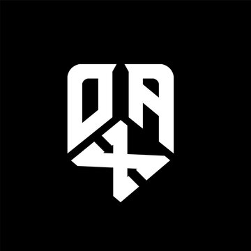 OXA letter logo design on black background. OXA creative initials letter logo concept. OXA letter design.
