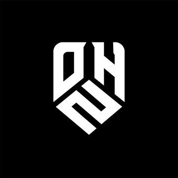 OZH letter logo design on black background. OZH creative initials letter logo concept. OZH letter design.
