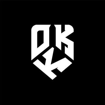 OKK letter logo design on black background. OKK creative initials letter logo concept. OKK letter design.
