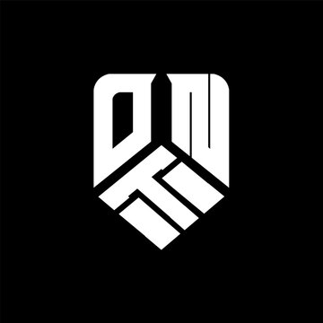 OTN letter logo design on black background. OTN creative initials letter logo concept. OTN letter design.
