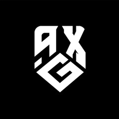 qGX letter logo design on black background. qGX creative initials letter logo concept. qGX letter design.
