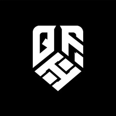 QIF letter logo design on black background. QIF creative initials letter logo concept. QIF letter design.
