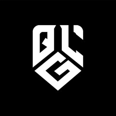 QGL letter logo design on black background. QGL creative initials letter logo concept. QGL letter design.
