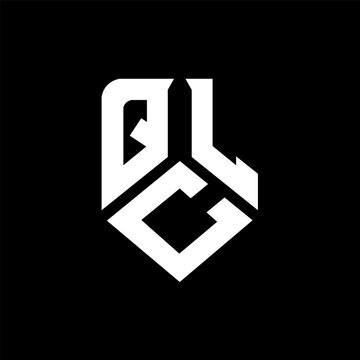 QCL letter logo design on black background. QCL creative initials letter logo concept. QCL letter design.
