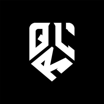 QRL letter logo design on black background. QRL creative initials letter logo concept. QRL letter design.
