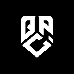 QCP letter logo design on black background. QCP creative initials letter logo concept. QCP letter design.
