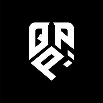 QPP letter logo design on black background. QPP creative initials letter logo concept. QPP letter design.
