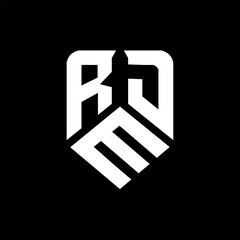 RED letter logo design on black background. RED creative initials letter logo concept. RED letter design.
