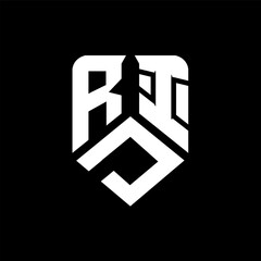 RDI letter logo design on black background. RDI creative initials letter logo concept. RDI letter design.
