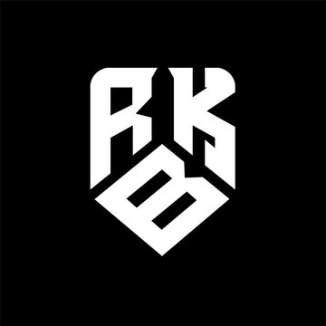 RBK letter logo design on black background. RBK creative initials letter logo concept. RBK letter design.

