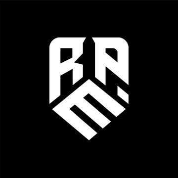 RMP letter logo design on black background. RMP creative initials letter logo concept. RMP letter design.
