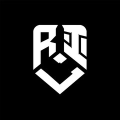 RLI letter logo design on black background. RLI creative initials letter logo concept. RLI letter design.
