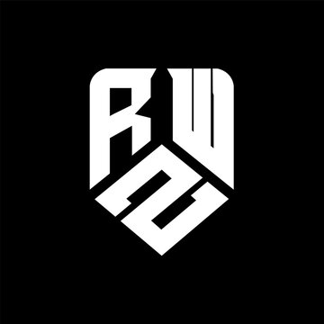 RSW letter logo design on black background. RSW creative initials letter logo concept. RSW letter design.
