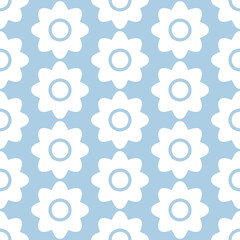 Flowers Seamless Repeat Pattern Background