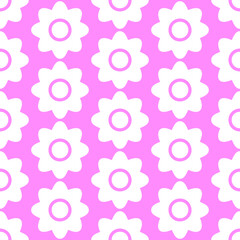 Flowers Seamless Repeat Pattern Background