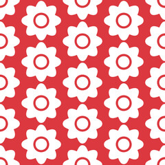 Flowers Seamless Repeat Pattern Background