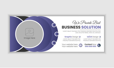 Corporate Facebook Cover Design for Marketing Agency and Web Banner Design