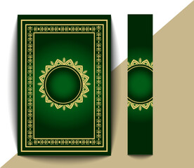 Islamic book cover design.All types of islamic template.vector illustration. color change possible.
