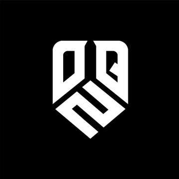 OZQ letter logo design on black background. OZQ creative initials letter logo concept. OZQ letter design.

