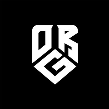 OGR letter logo design on black background. OGR creative initials letter logo concept. OGR letter design.
